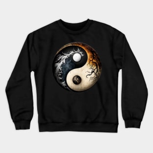 Yin Yang - Plasma Fractal Crewneck Sweatshirt